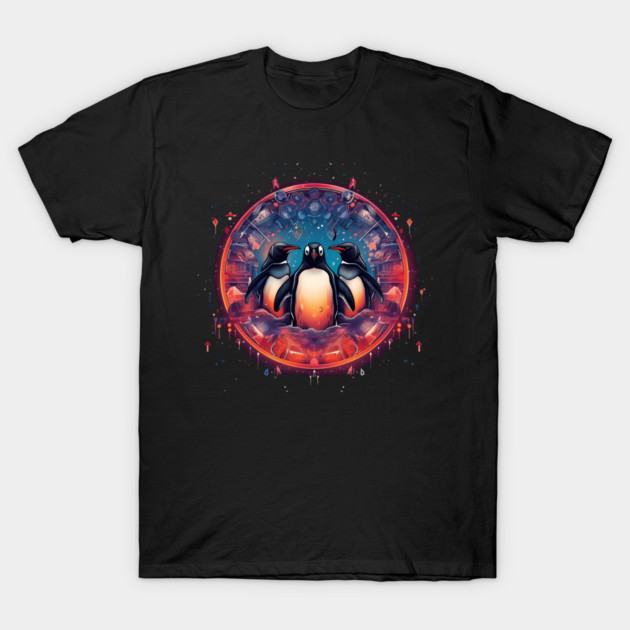 Penguin in Ornmament, Love Penguins T-Shirt by logiamerch