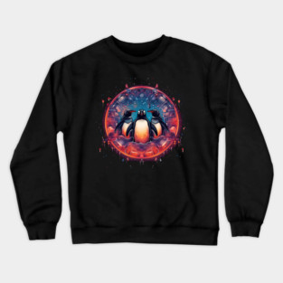 Penguin in Ornmament, Love Penguins Crewneck Sweatshirt