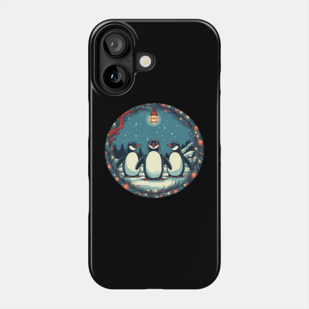 Penguin in Ornmament, Love Penguins Phone Case by logiamerch
