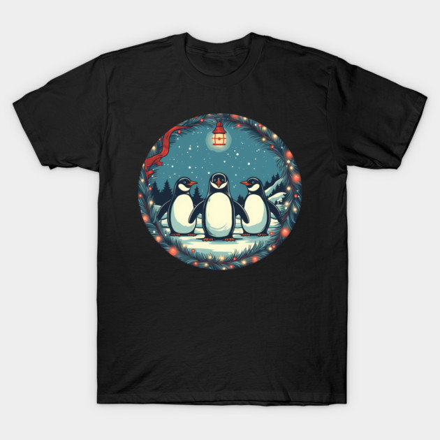 Penguin in Ornmament, Love Penguins T-Shirt by logiamerch