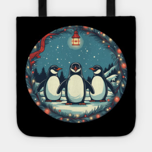Penguin in Ornmament, Love Penguins Tote