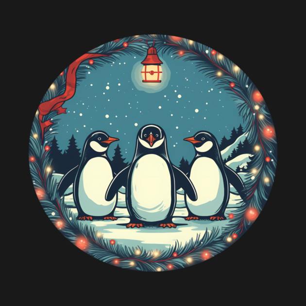 Penguin in Ornmament, Love Penguins by logiamerch