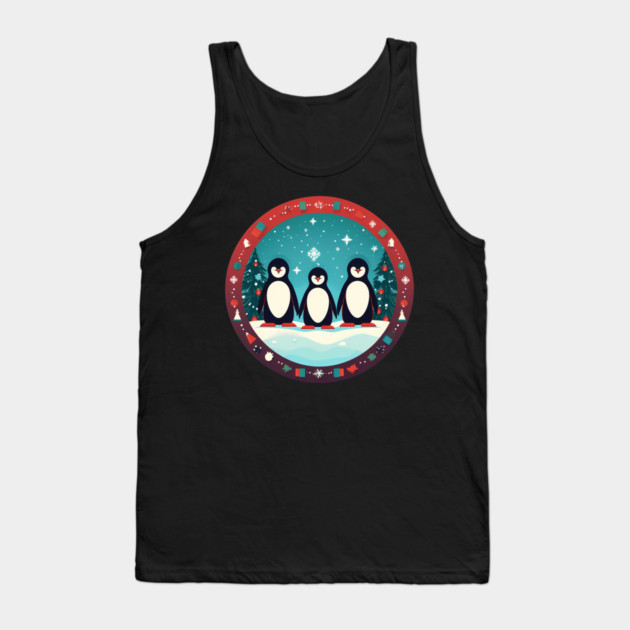Penguin in Ornmament, Love Penguins Tank Top by logiamerch