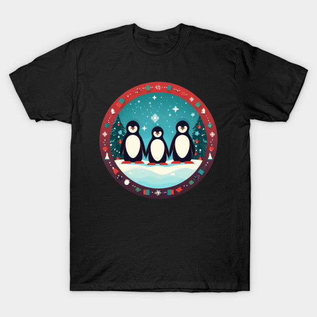 Penguin in Ornmament, Love Penguins T-Shirt by logiamerch