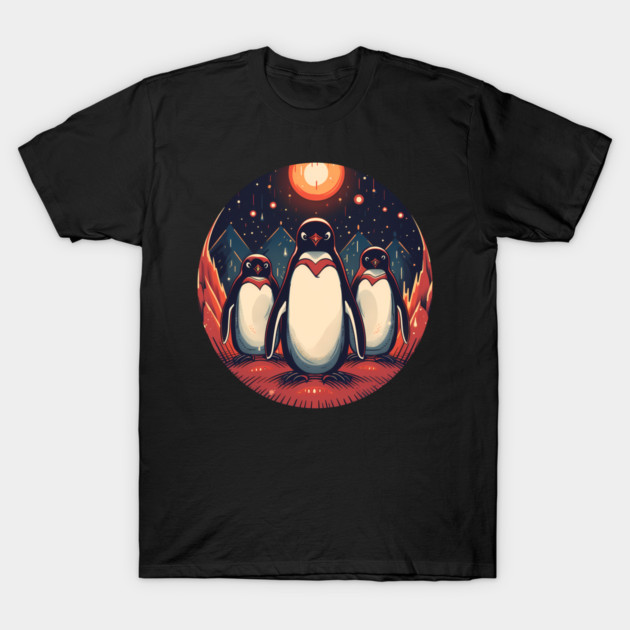 Penguin in Ornmament, Love Penguins T-Shirt by logiamerch