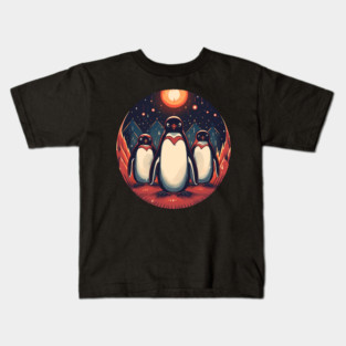 Penguin in Ornmament, Love Penguins Kids T-Shirt