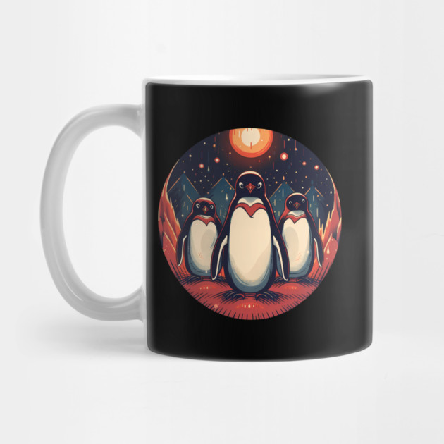 Penguin in Ornmament, Love Penguins by logiamerch