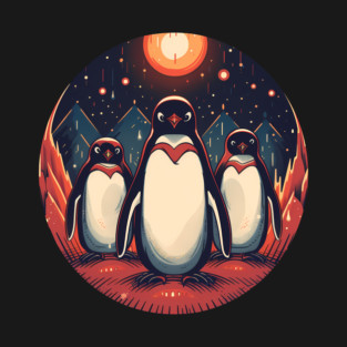 Penguin in Ornmament, Love Penguins T-Shirt