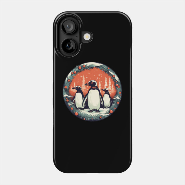 Penguin in Ornmament, Love Penguins Phone Case by logiamerch