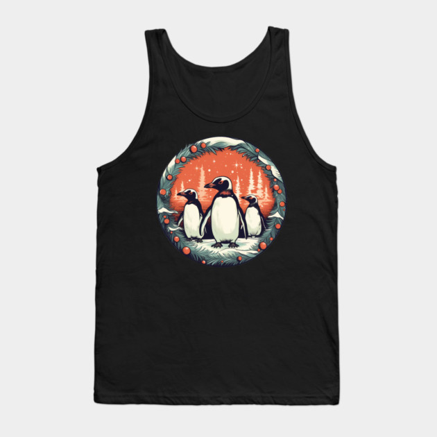 Penguin in Ornmament, Love Penguins Tank Top by logiamerch