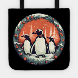 Penguin in Ornmament, Love Penguins Tote