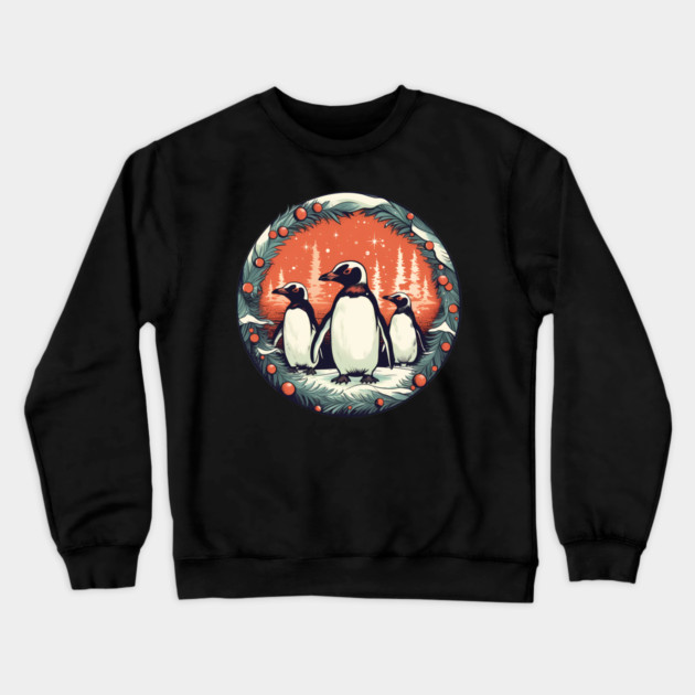 Penguin in Ornmament, Love Penguins Crewneck Sweatshirt by logiamerch