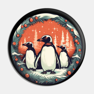 Penguin in Ornmament, Love Penguins Pin