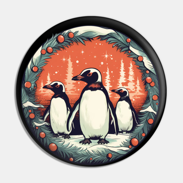 Penguin in Ornmament, Love Penguins Pin by logiamerch