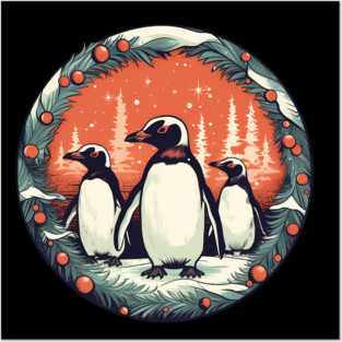 Penguin in Ornmament, Love Penguins Posters and Art