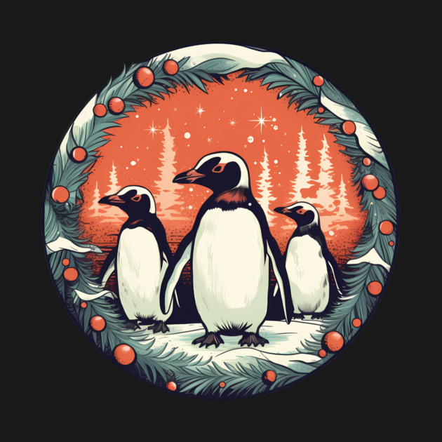 Penguin in Ornmament, Love Penguins by logiamerch