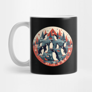 Penguin in Ornmament, Love Penguins Mug