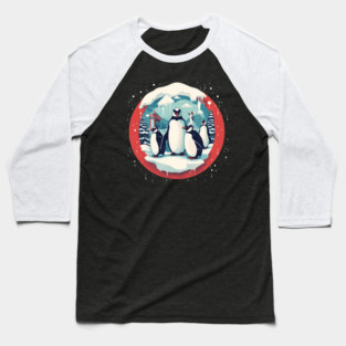 Penguin in Ornmament, Love Penguins Baseball T-Shirt