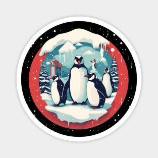 Penguin in Ornmament, Love Penguins Magnet
