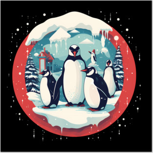 Penguin in Ornmament, Love Penguins Posters and Art