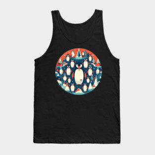 Penguin in Ornmament, Love Penguins Tank Top