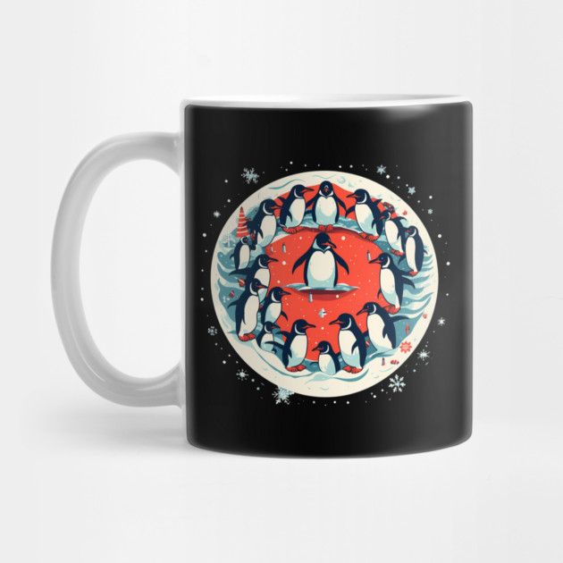 Penguin in Ornmament, Love Penguins by logiamerch