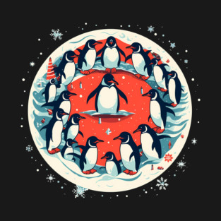 Penguin in Ornmament, Love Penguins T-Shirt