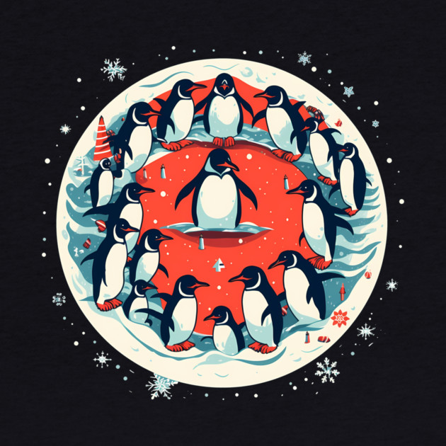 Penguin in Ornmament, Love Penguins by logiamerch