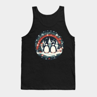 Penguin in Ornmament, Love Penguins Tank Top