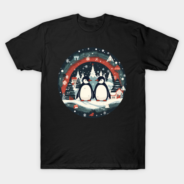 Penguin in Ornmament, Love Penguins T-Shirt by logiamerch