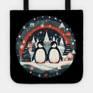 Penguin in Ornmament, Love Penguins Tote