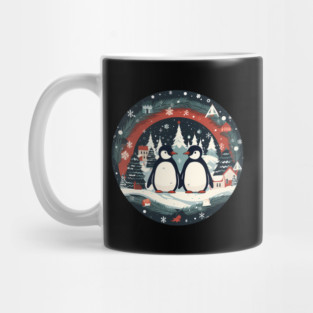 Penguin in Ornmament, Love Penguins Mug