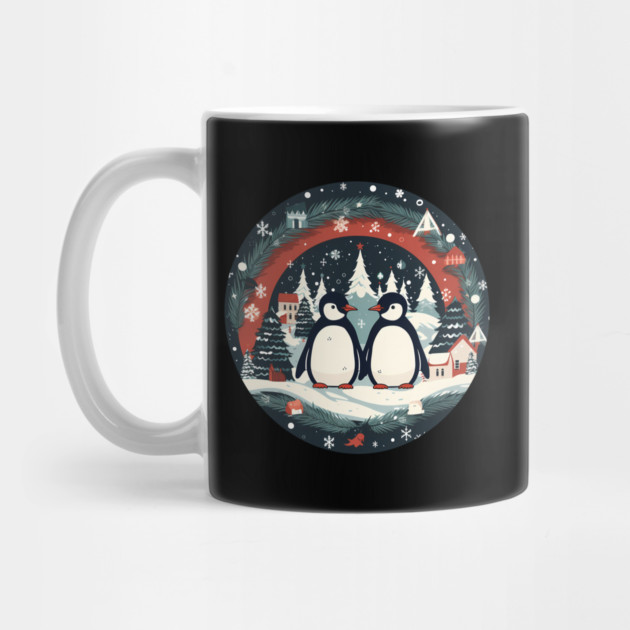 Penguin in Ornmament, Love Penguins by logiamerch