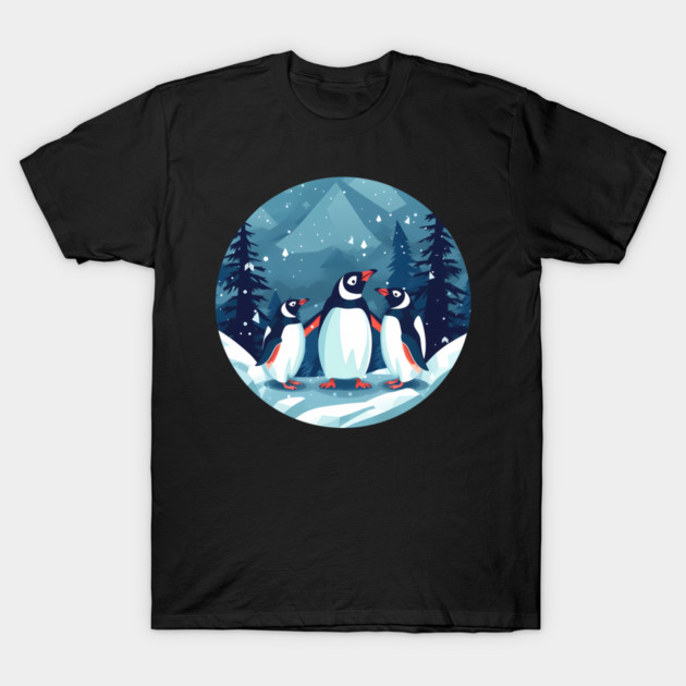Penguin in Ornmament, Love Penguins T-Shirt by logiamerch