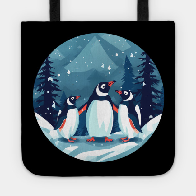 Penguin in Ornmament, Love Penguins Tote by logiamerch