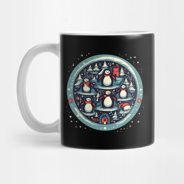 Penguin in Ornmament, Love Penguins by logiamerch