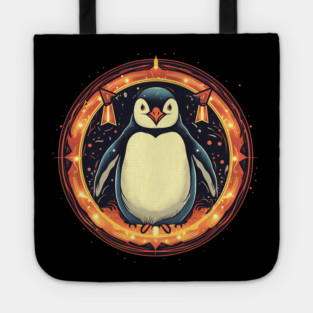 Penguin in Ornmament, Love Penguins Tote