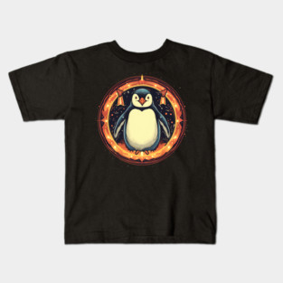 Penguin in Ornmament, Love Penguins Kids T-Shirt