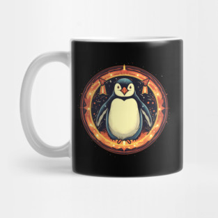 Penguin in Ornmament, Love Penguins Mug