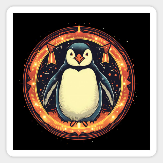 Penguin in Ornmament, Love Penguins Sticker by logiamerch