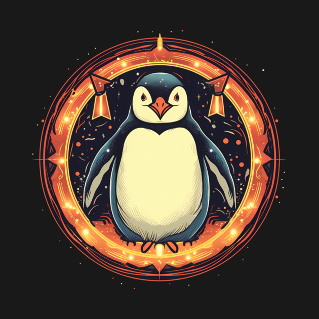 Penguin in Ornmament, Love Penguins by logiamerch