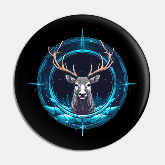 Deer in Ornament, Love Deers Pin by logiamerch