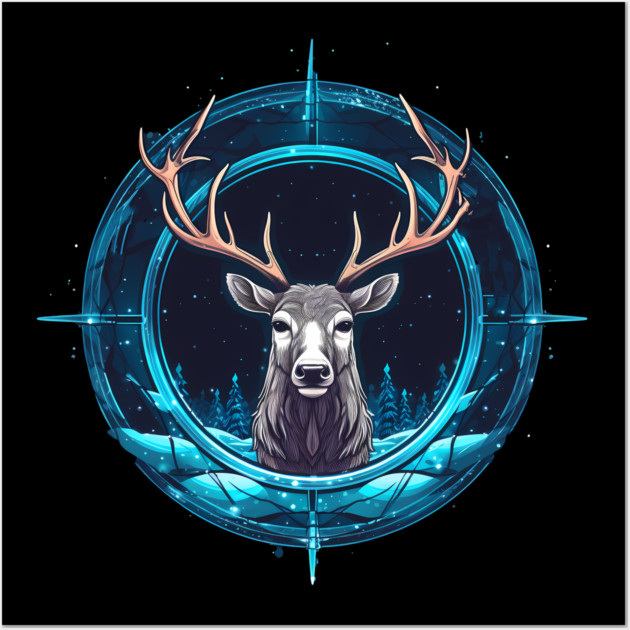 Deer in Ornament, Love Deers Wall Art by logiamerch