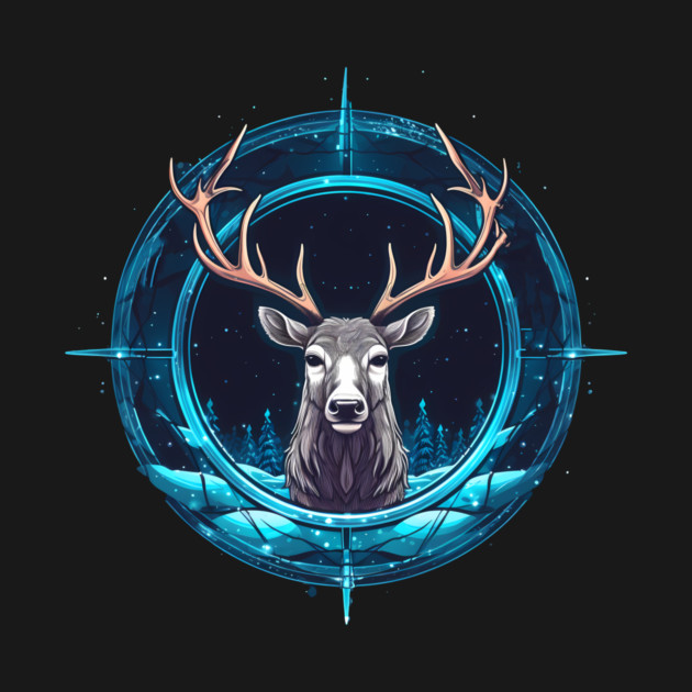 Deer in Ornament, Love Deers by logiamerch