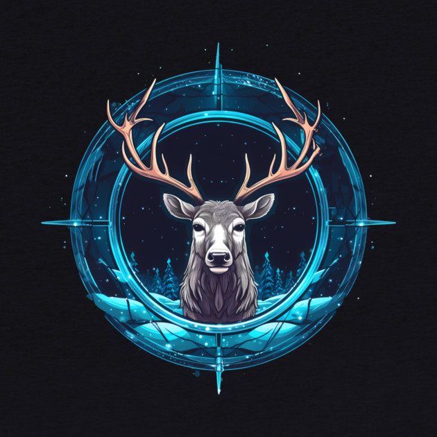 Deer in Ornament, Love Deers by logiamerch