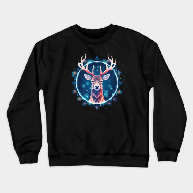 Deer in Ornament, Love Deers Crewneck Sweatshirt by logiamerch