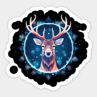 Deer in Ornament, Love Deers Magnet