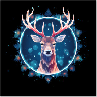 Deer in Ornament, Love Deers Posters and Art