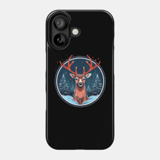 Deer in Ornament, Love Deers Phone Case