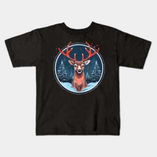 Deer in Ornament, Love Deers Kids T-Shirt